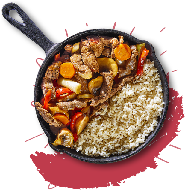 Wok met rund en hoisinsaus
