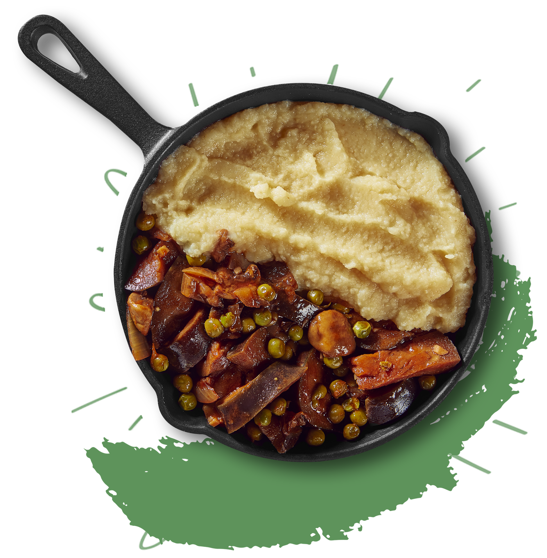 Vegan aubergine hachis