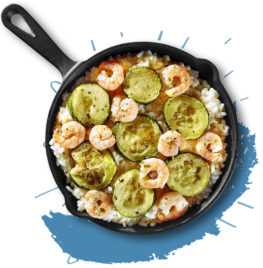 Risotto met scampi