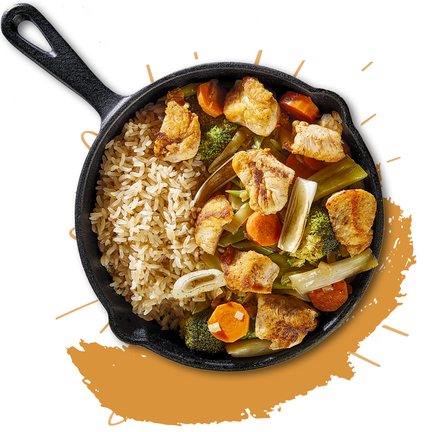 Wok d'inspiration chinoise