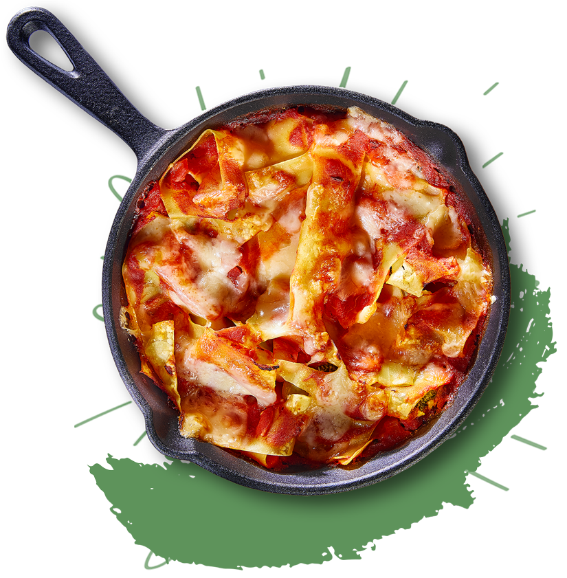 Vegetarische lasagnette