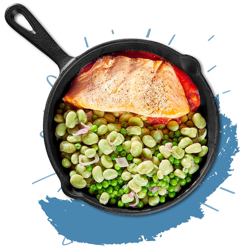 Zalm met tomaat-verbenasaus