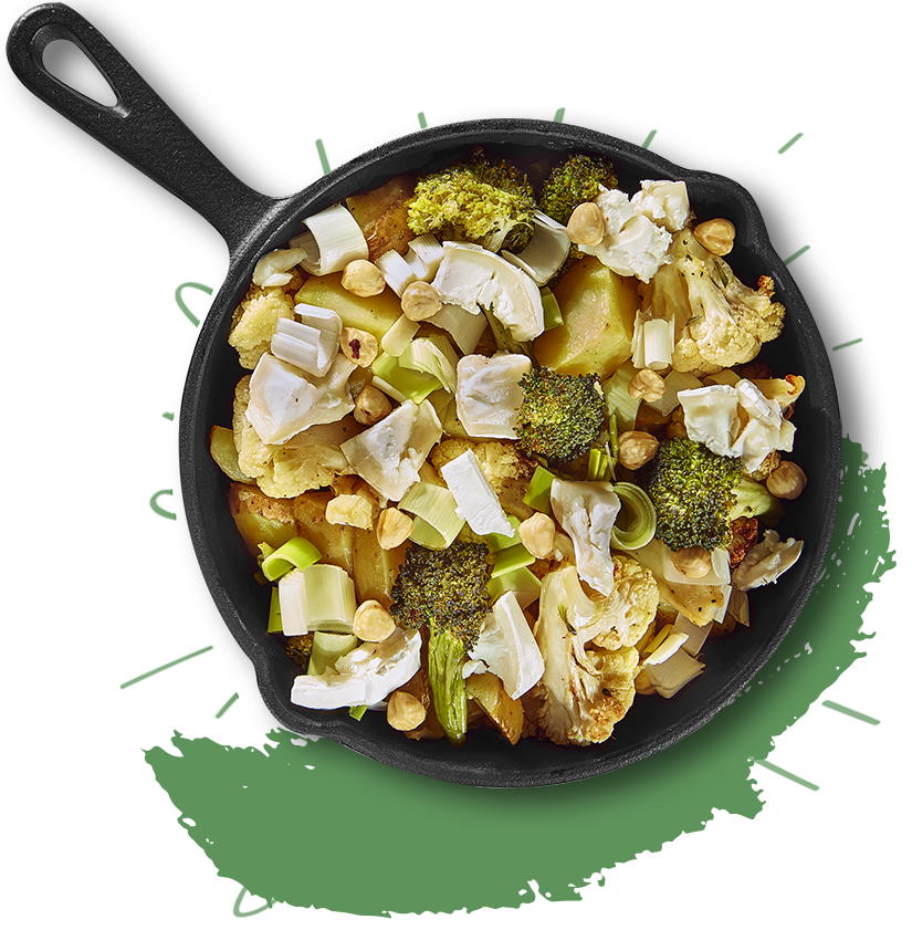 Traybake met geitenkaas