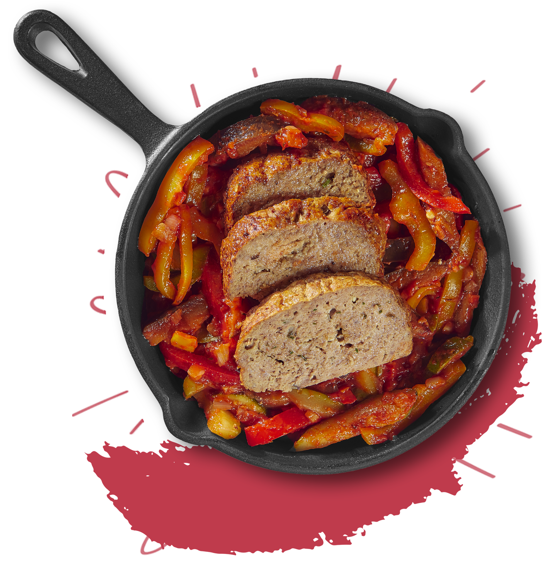 Meatloaf met ratatouille