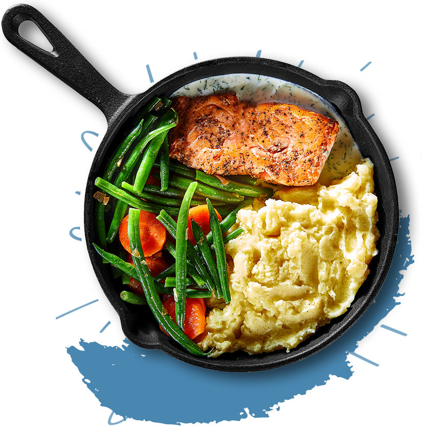 Zalm met dillesaus