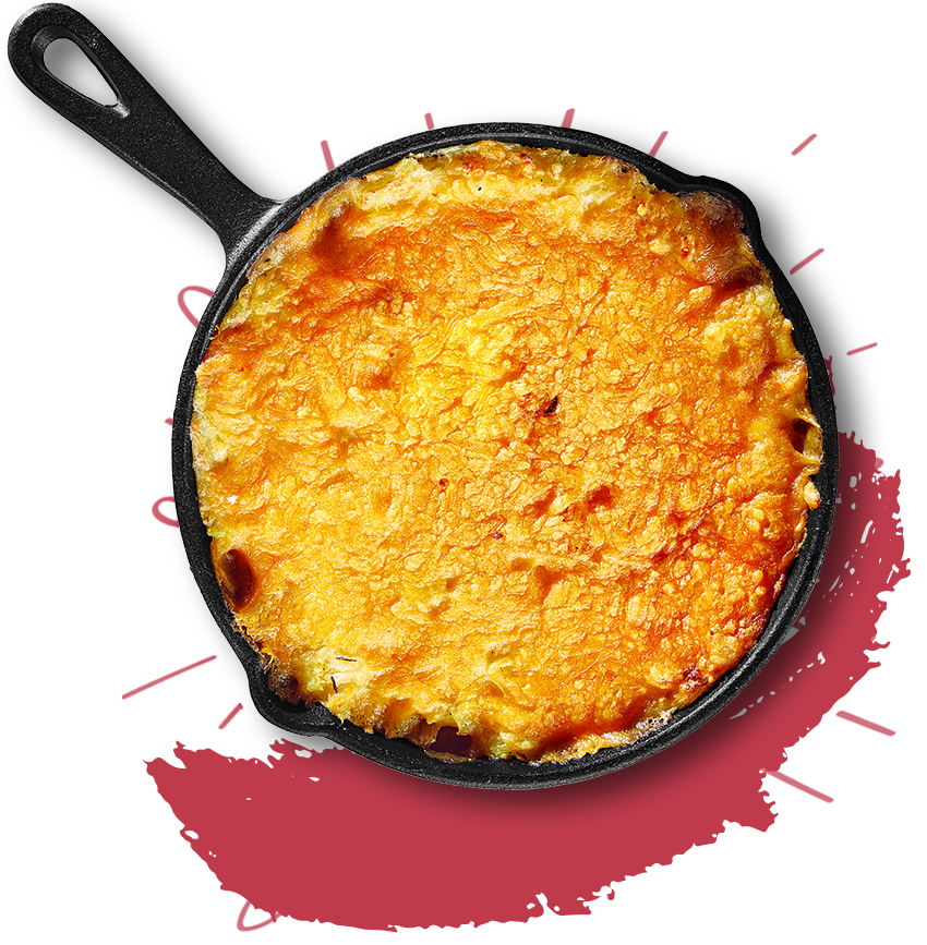 Gehaktschotel met cheddar