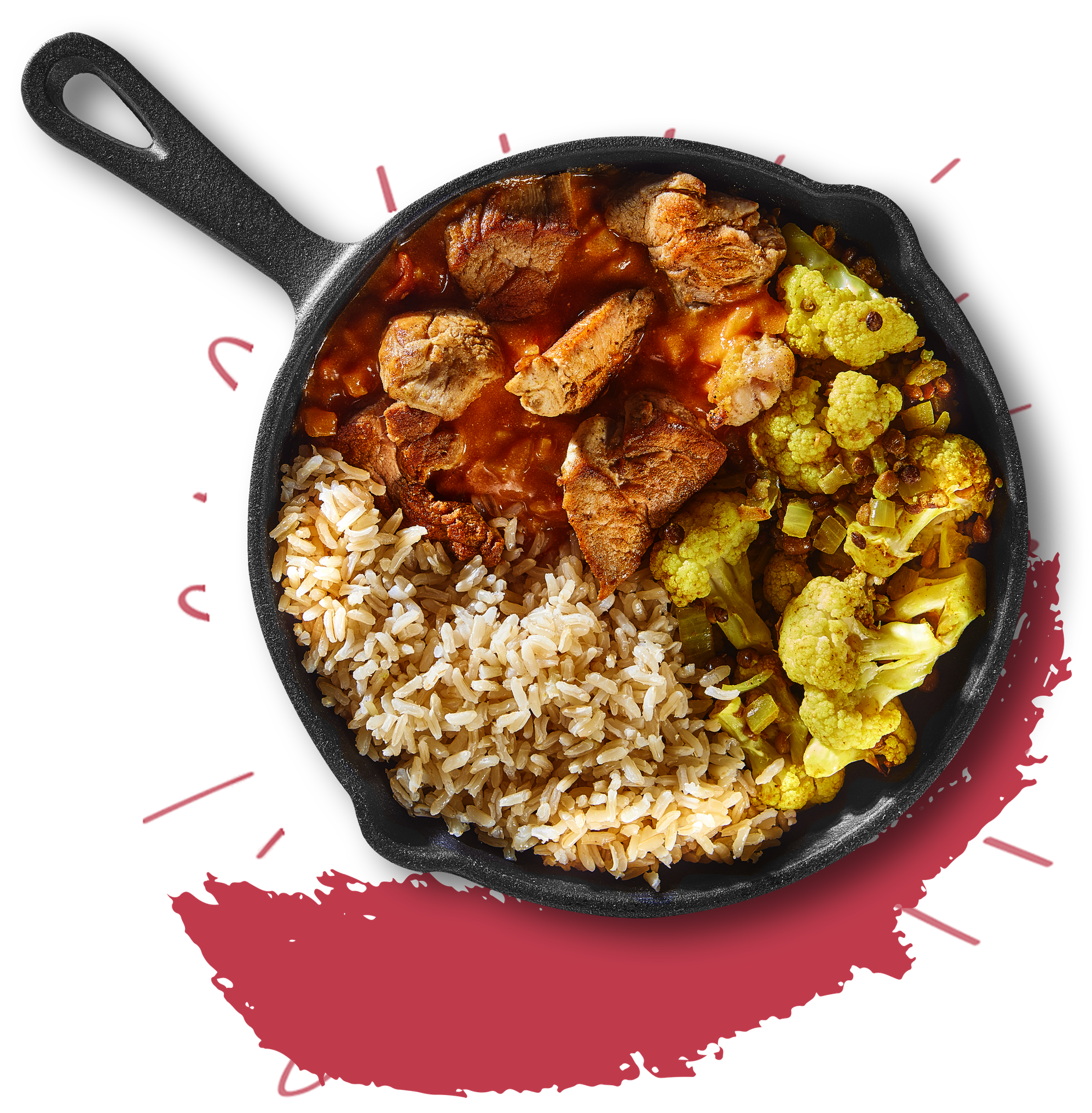 Tikka masala varkensreepjes