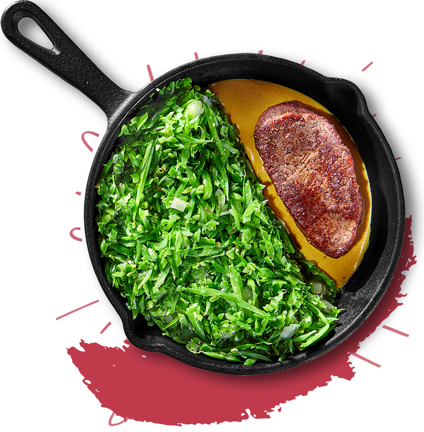 Steak met mosterdsaus