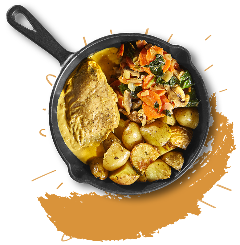 Kipfilet in mosterdsaus