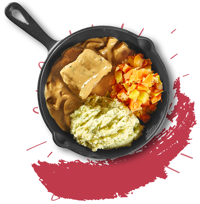 Varkenshaasje in champignonroomsaus