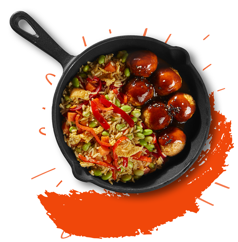 Kippengehaktballetjes in Oosterse saus