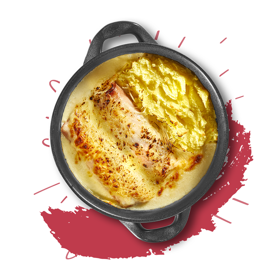 Witloof met ham en kaassaus